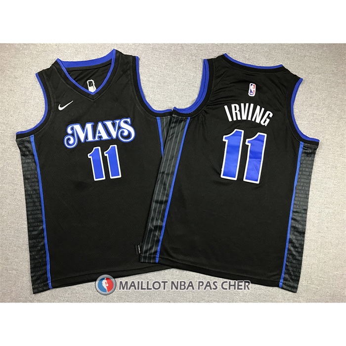 Maillot Enfant Dallas Mavericks Kyrie Irving NO 11 Ville 2023-24 Bleu